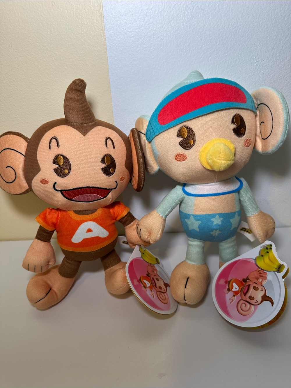 NWT SEGA Super Monkey Ball Plush Lot AiAi & Baby